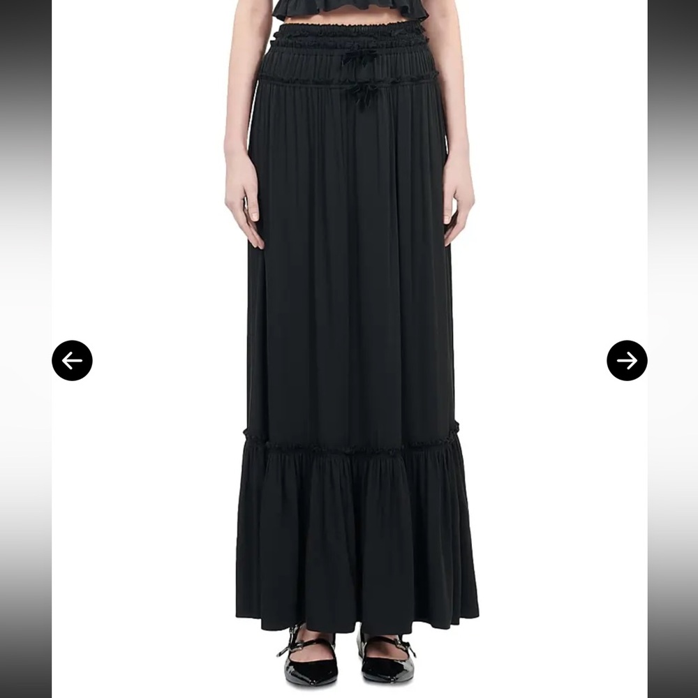 The Kooples bow trimmed skirt